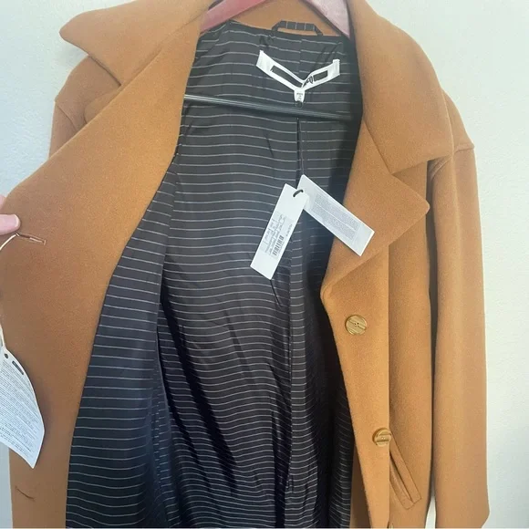 MCQ Coat Alexander McQueen Tan Wool Coat - Picture 3 of 7